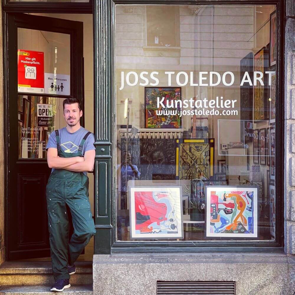 Joss Toledo Art Studio and Gallery Artist and Studio Zurich cotedazurich