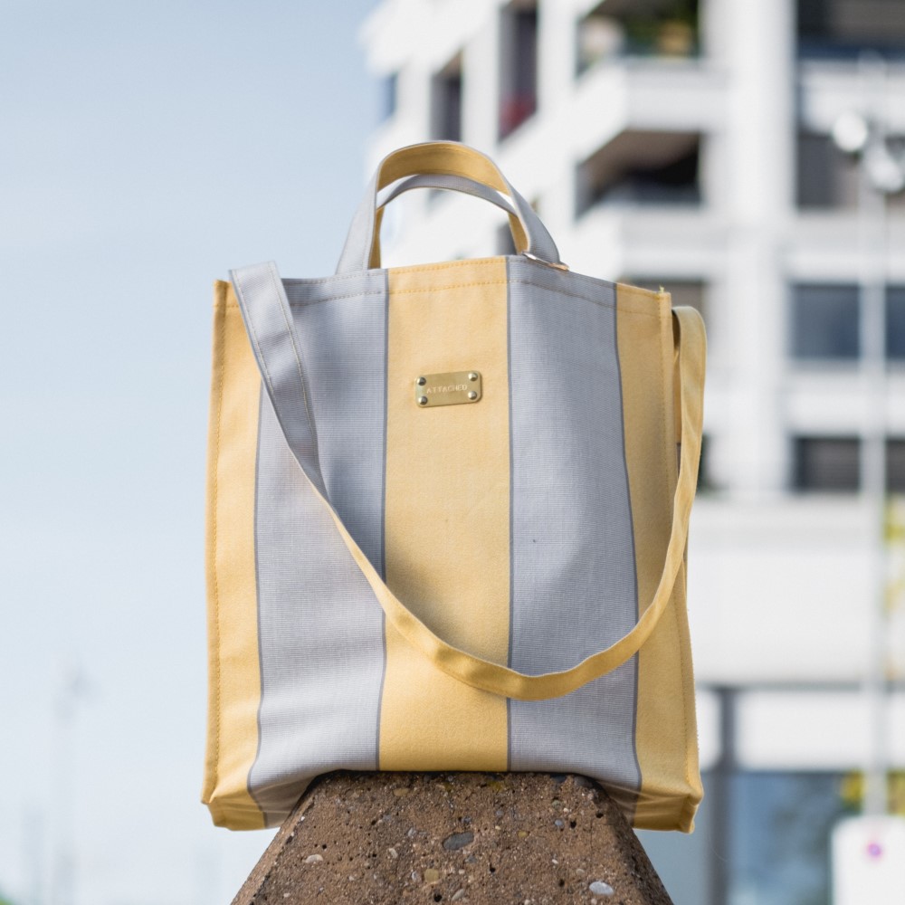 Attached Bag yellow grey Fashion Zurich cotedazurich