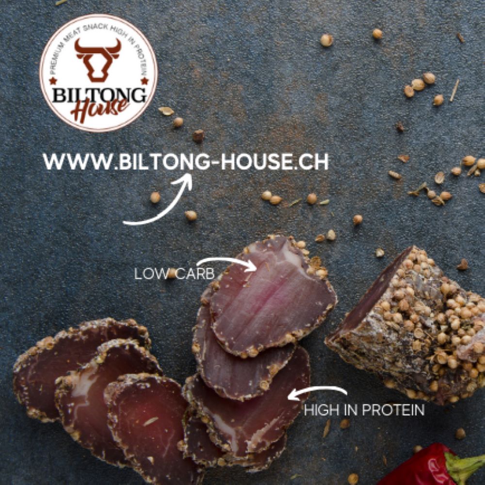 Biltong House Switzerland Trockenfleisch Beef Jerky