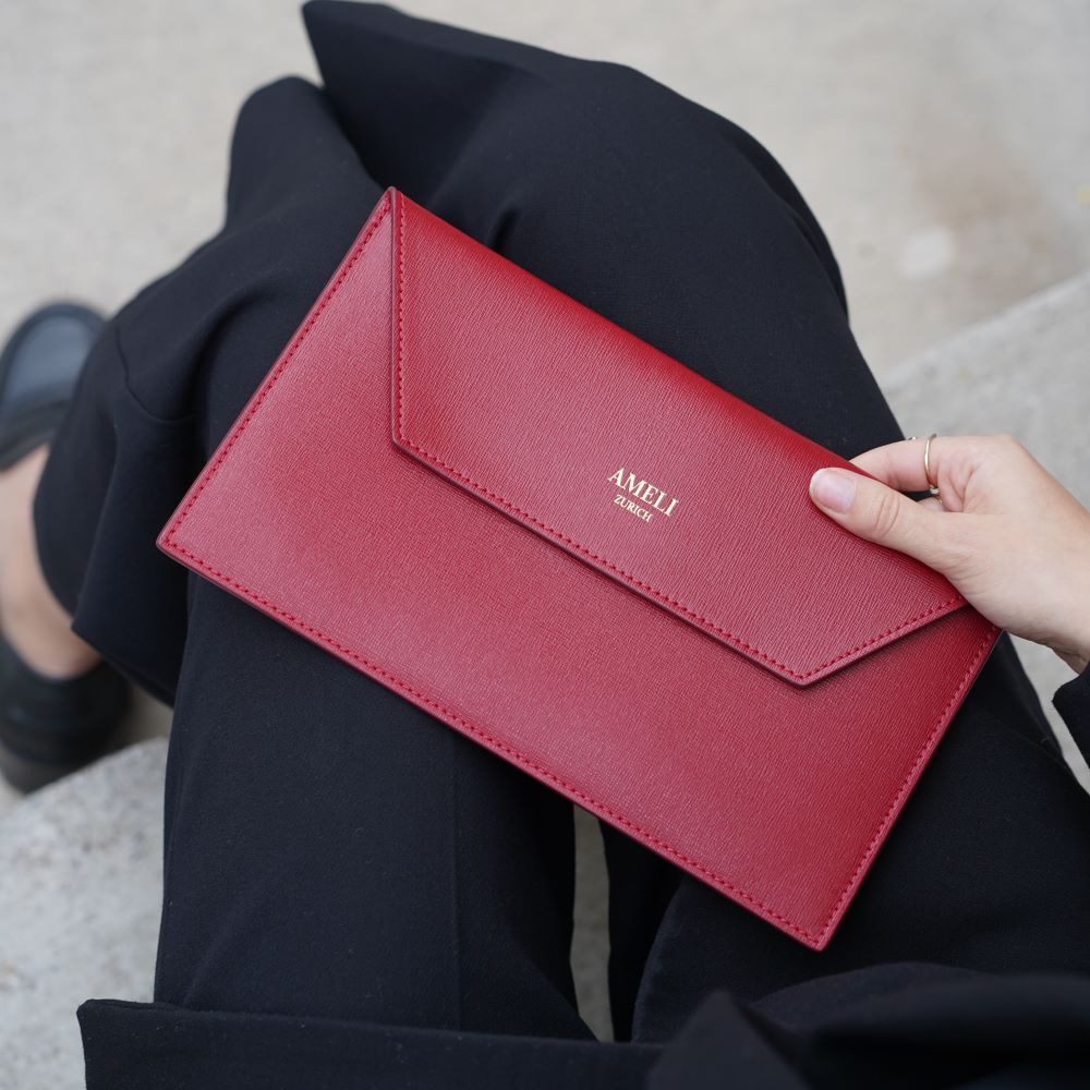 AMELI ZURICH CLUTCH red cotedazurich