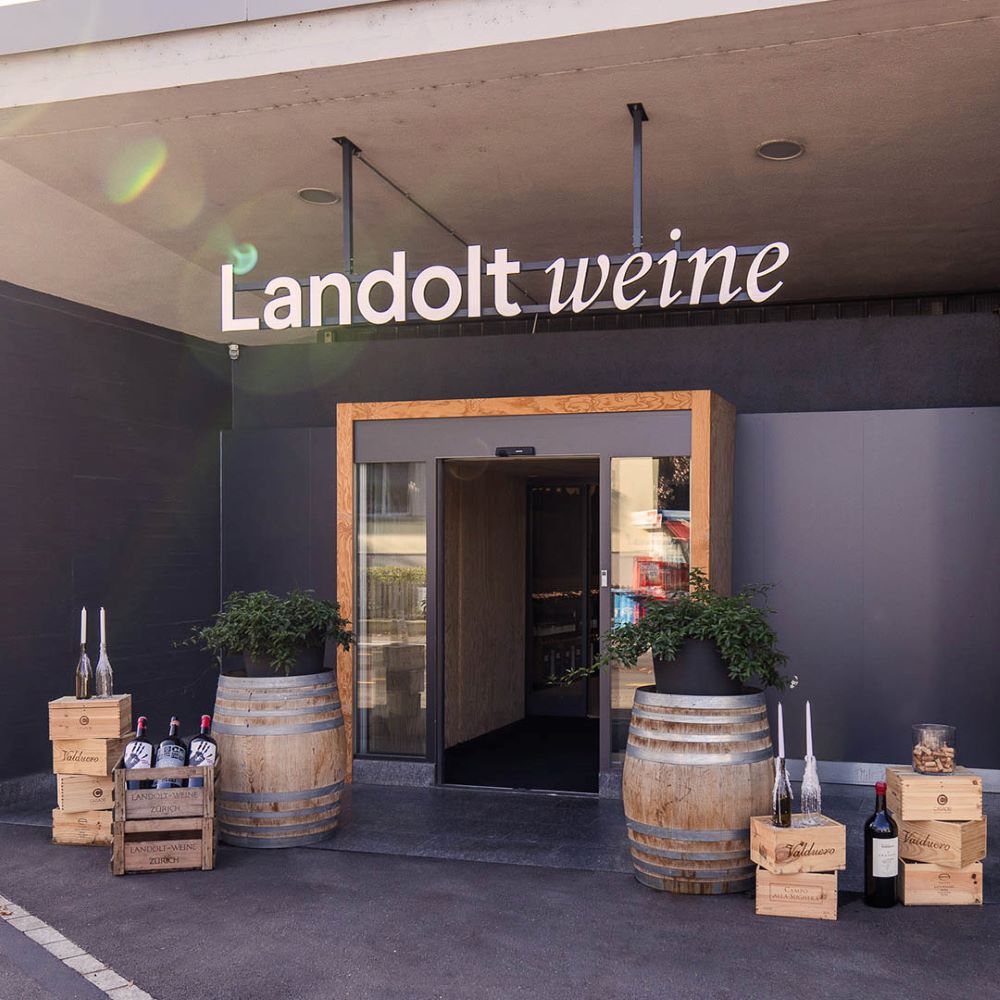 Landolt Weine Laden Shop Eingang Zuerich cotedazurich