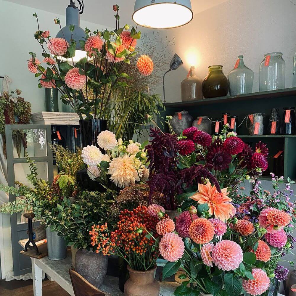 Floral Lokal Blumenladen Auslage Zürich cotedazurich