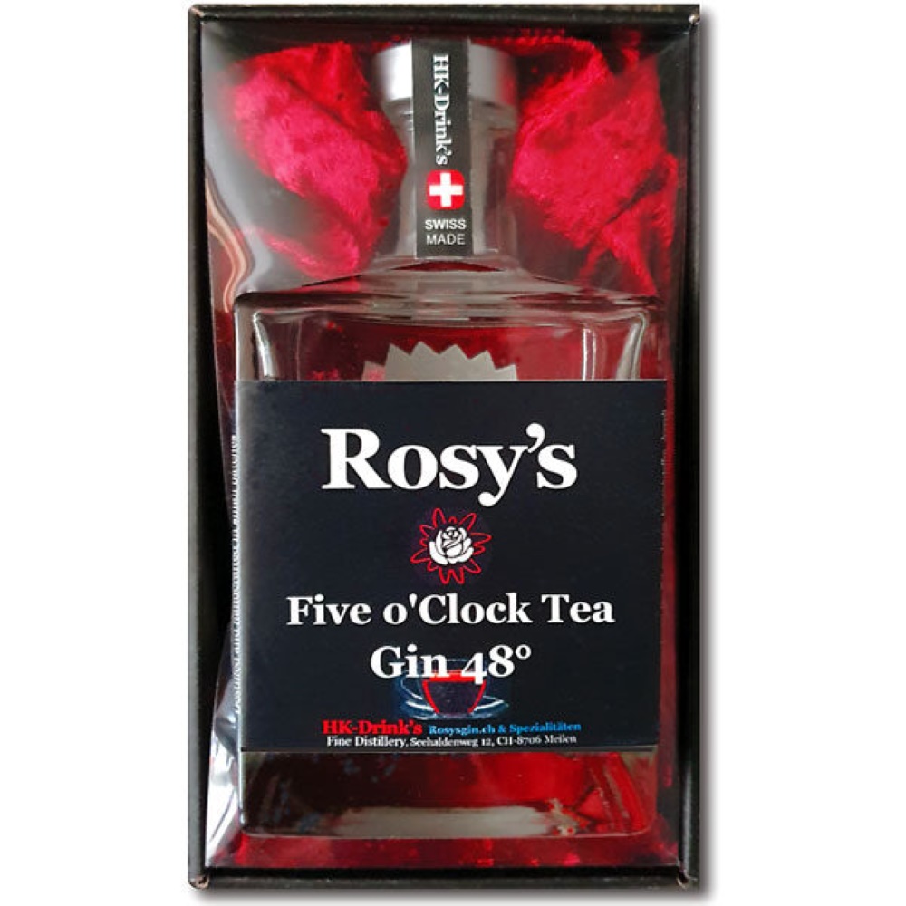 Rosy's Gin Five o'Clock Tea Gin gift box cotedazurich