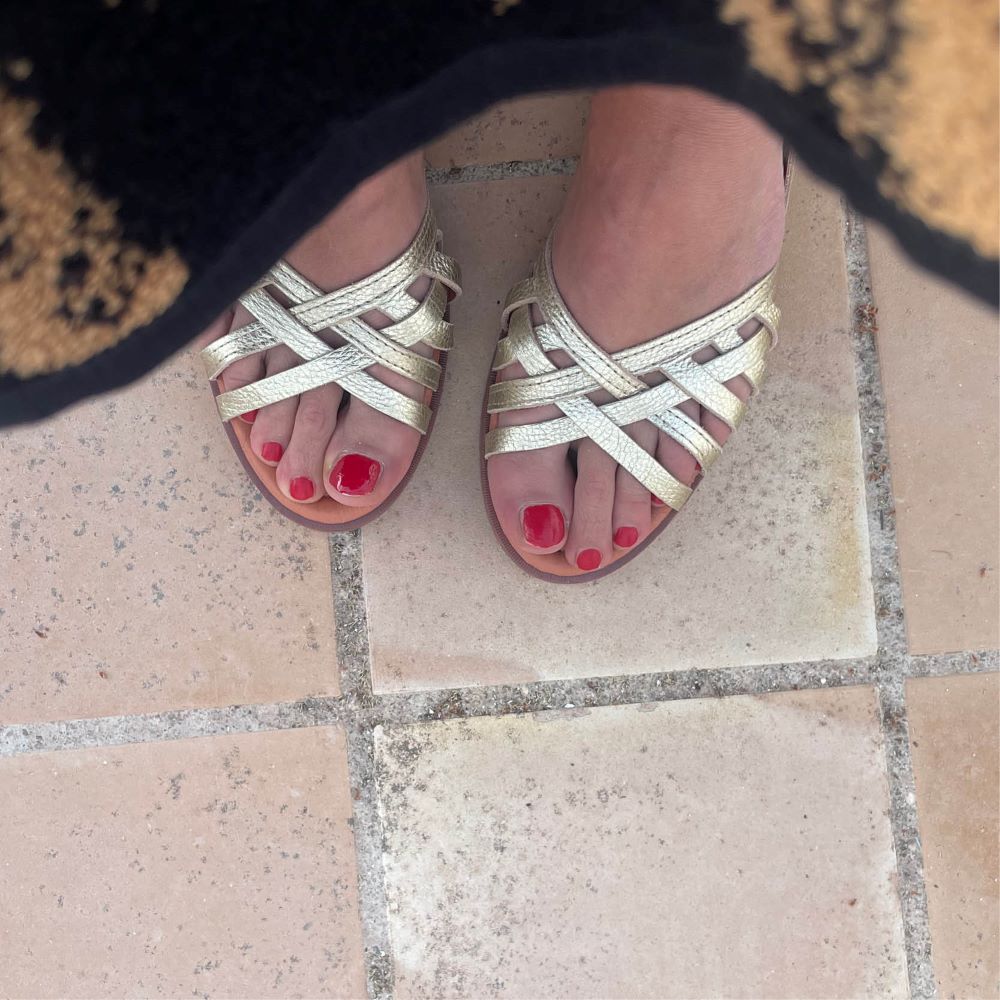 AMiGAS Sandals Sadiqa Gold Zürich cotedazurich