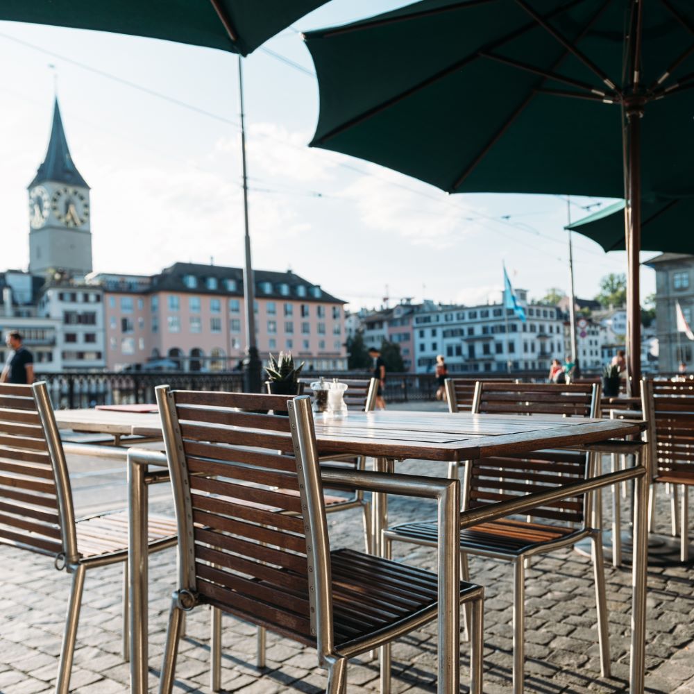 Zunft zur Zimmerleuten Terrasse Zürich cotedazurich